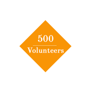 500 Volunteers